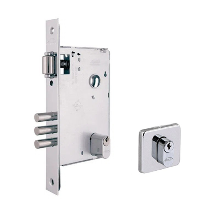 FECHADURA ROLETE 03 PINOS CROMADA AROUCA