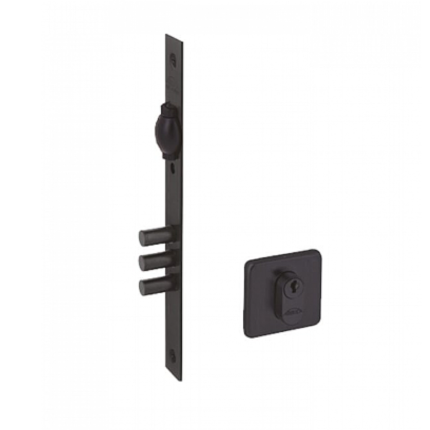 FECHADURA ROLETE 03 PINOS PRETA AROUCA