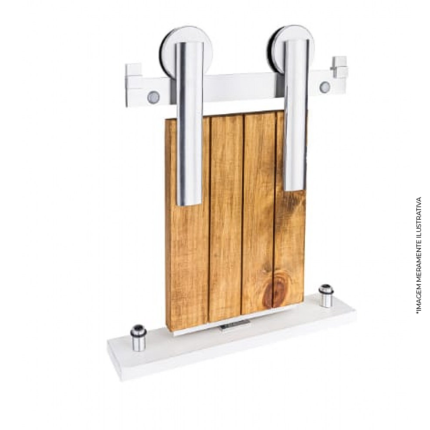 ROLDANA APARENTE POLIDA CONVENCIONAL 1.80 M DE ALUMÍNIO