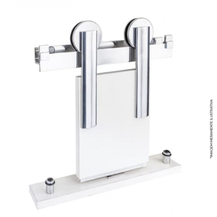 ROLDANA APARENTE PRATIK 2.00 M DE ALUMÍNIO BRILHANTE