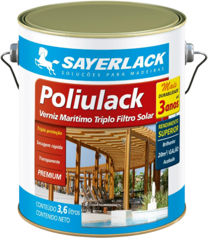 POLIULACK VERNIZ MARÍTIMO ACETINADO 3,60L SAYERLACK